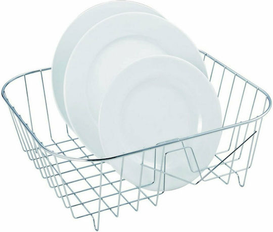 Karagiorgos Bros Στραγγιστήρι Γούρνας Inox Ασημί 32x28x12cm