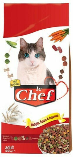 Le Chef Adult Cat Beef Liver & Vegetables Dry Food for Adult Cats with Calf 2kg