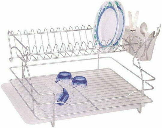 Cook-Shop Στραγγιστήρι Νεροχύτη Μεταλλικό Ασημί 37x24x45cm Cook-Shop Στραγγιστήρι Νεροχύτη Μεταλλικό Ασημί 37x24x45cm