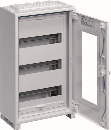 Hager Univers Wall mounted Waterproof 12-Elements Fuse Box with 3 Rows W300xH500xD161mm