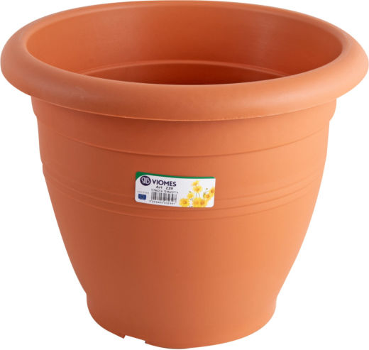 Viomes Terracotta Γλάστρα Πλαστική Κεραμιδί 25x25x21εκ.