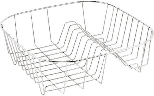 WB148 Metallic Silver Sink Strainer 33x33cm