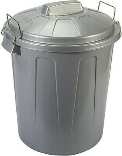 Hega Hogar Hega Hogar Kunststoff Mülleimer Silber 70l