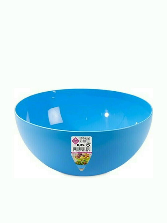 Hega Hogar Plastic Salad Bowl Blue 15x15x8cm