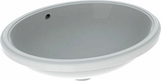 Geberit VariForm Sub Blat Chiuvetă Porțelan 56x46x13cm Alb