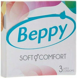 Beppy Προφυλακτικά Soft & Comfort 3τμχ 56mm Natural