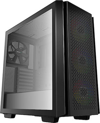 Deepcool CG560 Gaming Midi Tower Κουτί Υπολογιστή με Πλαϊνό Παράθυρο Μαύρο