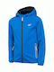 Kinder Freizeitjacke Kurz mit Kapuze Blau