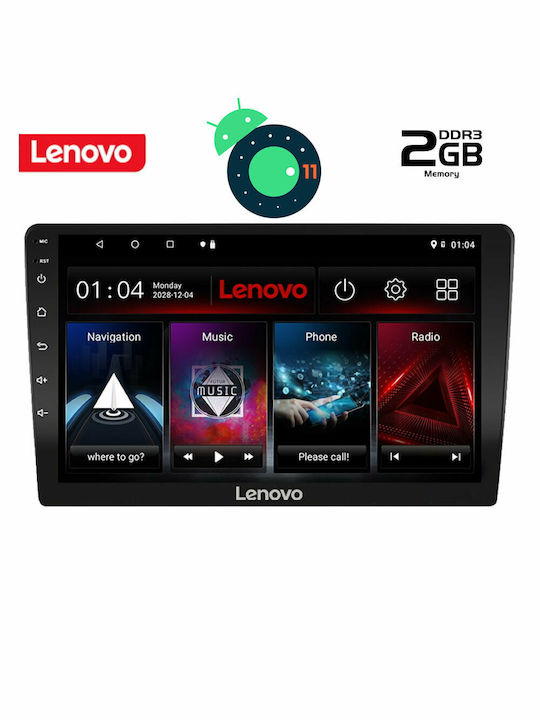 Lenovo LVΒ 4909_GPS Ηχοσύστημα Αυτοκινήτου (Bluetooth/USB/WiFi/GPS) με Οθόνη Αφής 9"