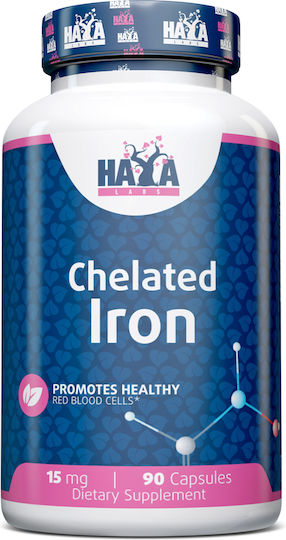 Haya Labs Chelated Iron 15mg 90 κάψουλες