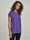 Urban Classics Γυναικείο T-shirt Ultraviolet