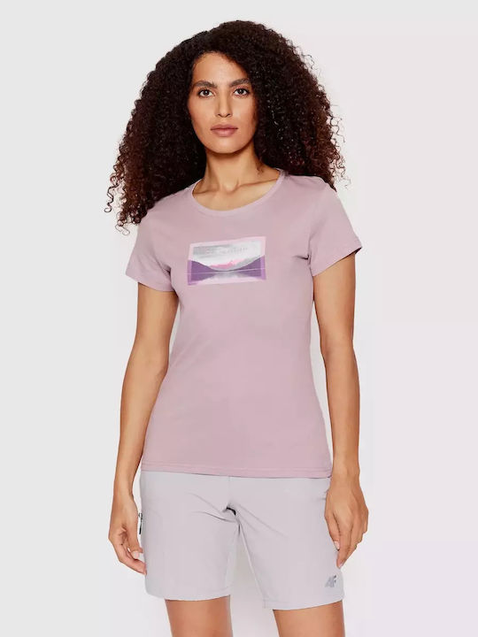 4F Women's Athletic T-shirt Lilacc