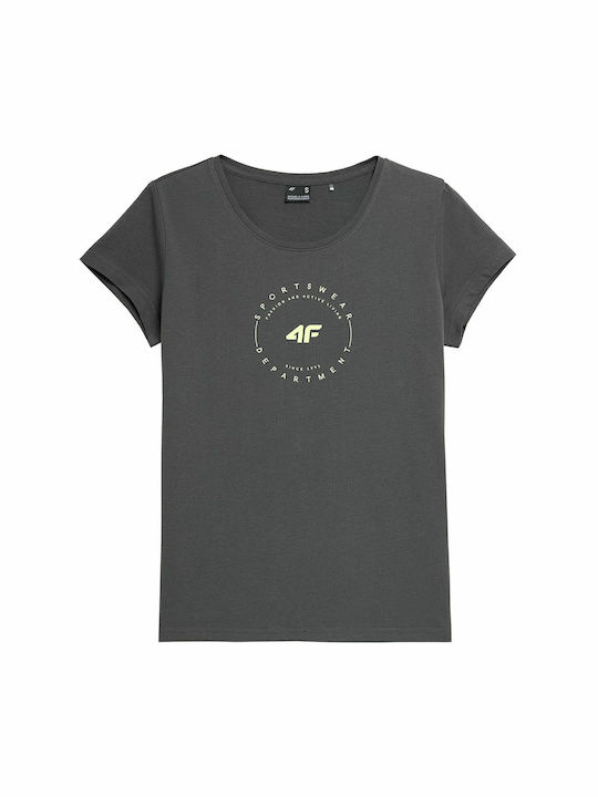 4F Damen Sport T-Shirt Gray