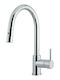 Armando Vicario Trent Tall Kitchen Faucet Counter with Shower Silver