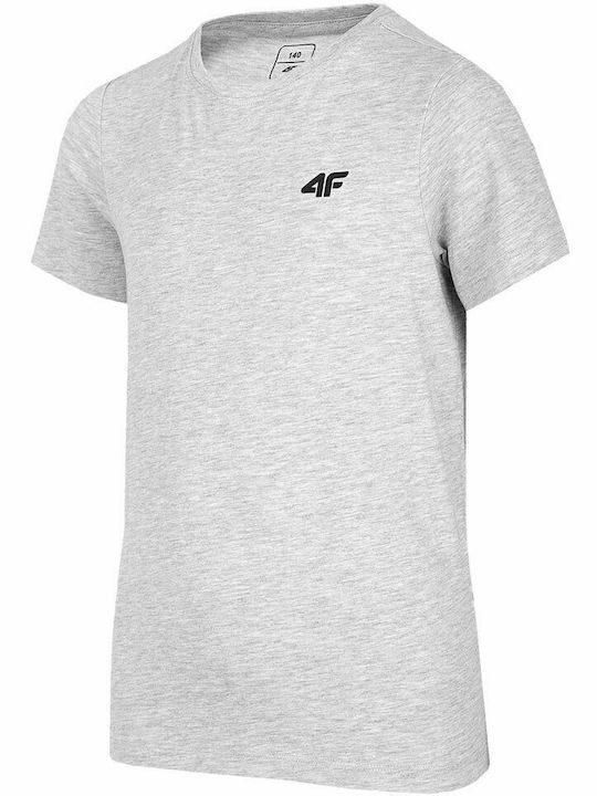 4F Παιδικό T-shirt Γκρι