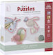 Puzzle pentru Copii 6 in 1 Flowers & Butterflies pentru 2++ Ani 24buc Little Dutch