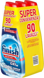 Finish All in One Max Dishwasher Gel Detergent 3x600ml