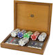 Dal Negro Set 150 Numbered Poker Chips 12gr in Box with 2 Decks