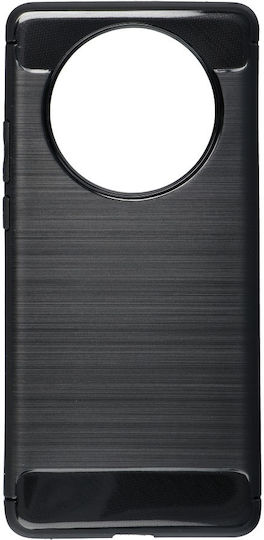 Forcell Carbon Umschlag Rückseite Silikon Schwarz (Huawei Mate 40 Pro)
