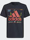 Kinder-T-Shirt Marineblau Gaming Graphic