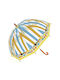 Djeco Kids Curved Handle Umbrella with Diameter 70cm Yellow