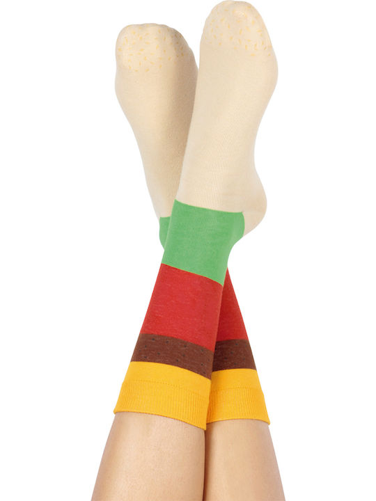 DOIY Burger Patterned Socks Multicolour