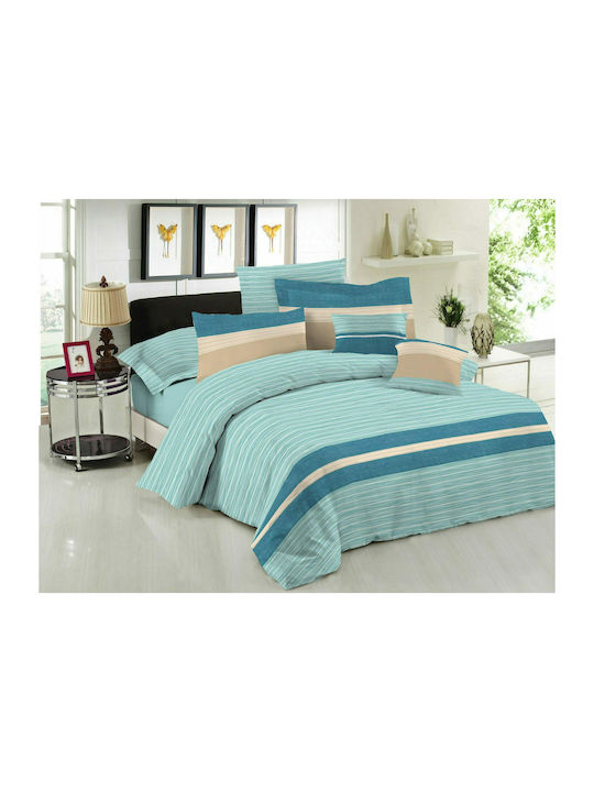 Le Blanc Duvet Set Single 160x240cm Brooklyn Aq...
