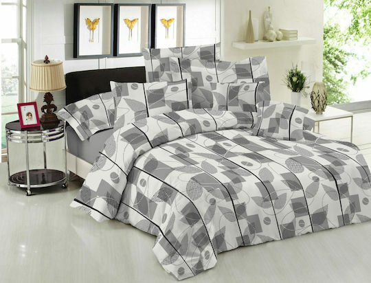 Le Blanc Set Pilotă Single 160x240cm Leaves Gri 2buc