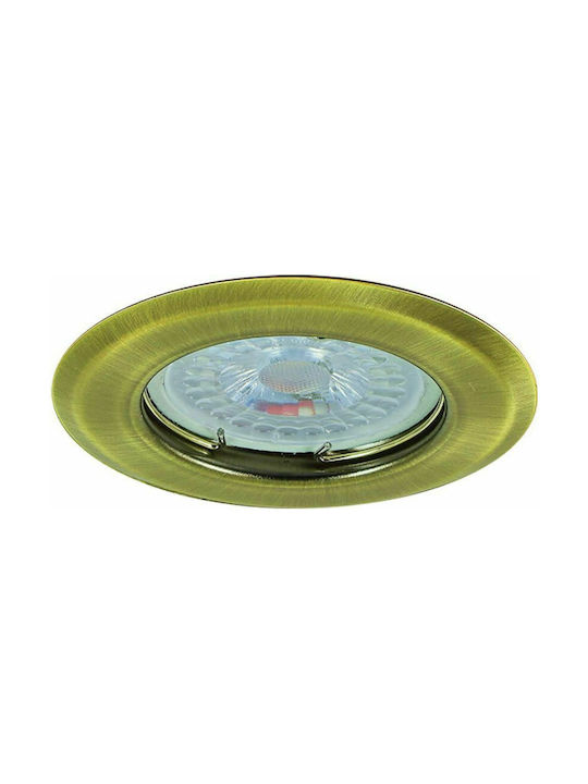 Vivalux Round Metallic Recessed Spot Bronze