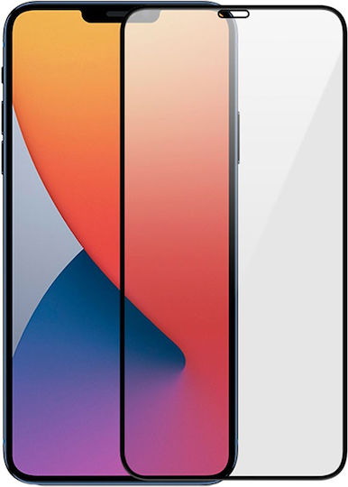 5D Full Glue Full Face Tempered Glass Μαύρο (iPhone 12)