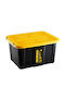 Hega Hogar Plastic Storage Box with Lid Black 48x38x25.5cm