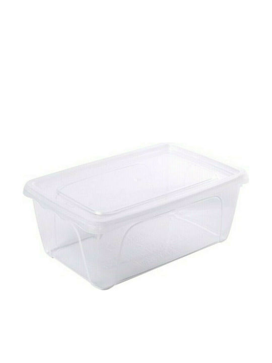 Hega Hogar Plastic Storage Box with Lid Transparent 18x12x7cm