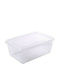 Hega Hogar Plastic Storage Box with Lid Transparent 22.2x15.3x8.1cm