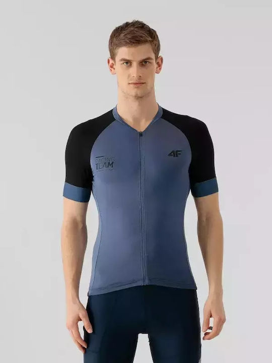 4F Short Sleeves Cycling Jersey Blue