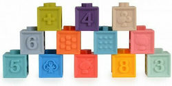 Kaichi Squeeze Cubes Παιχνίδι Μπάνιου για Νεογέννητα 12τμχ