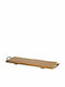 T&G Natural Wooden Cheese Serving Platter with Handle 60x20x2.5cm