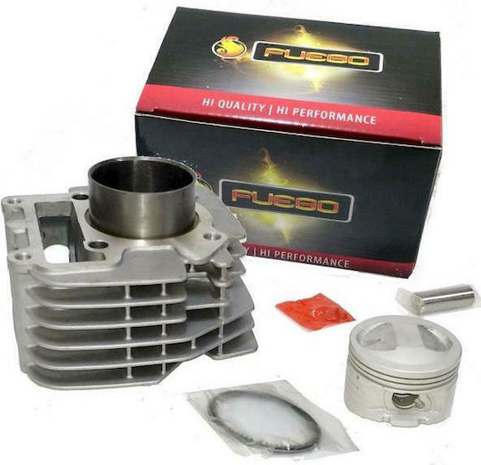 Fuego Racing Σετ Κυλινδροπίστονα Μοτοσυκλέτας 55mm για Yamaha Crypton 110 / Crypton R Κυλινδροπίστονο 55mm Αλουμινίου