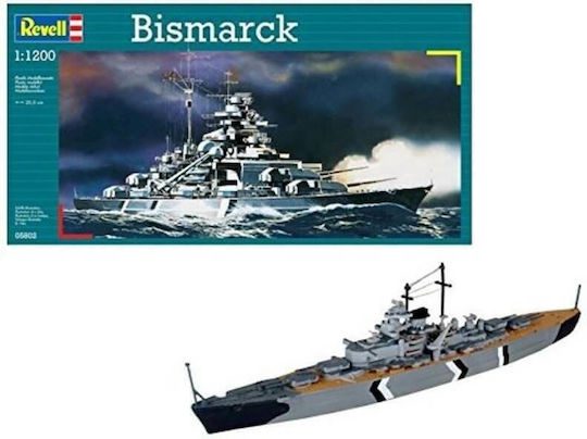 Revell Bismarck Modeling Figure Ship 31 Pieces in Scale 1:1200