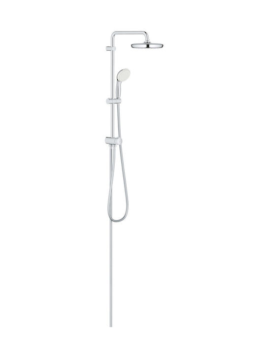 Grohe Tempesta Ρυθμιζόμενη Στήλη Ντουζ με Μπαταρία Ασημί