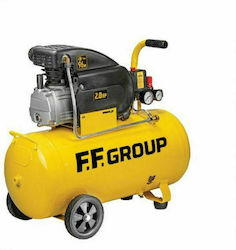 F.F. Group AC-D 250 Easy Einphasig Luftkompressor mit Leistung 2hp und Druckluftbehälter 50Es 47244