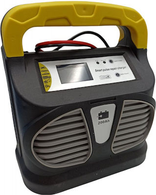 Tragbar Autobatterie-Ladegerät 12/24V mit Φακό 200A