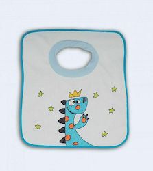 Ti-Tin Dragon Bib Plastic with Elastic Neck Opening Blue for 12 m+