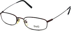 Dolce & Gabbana Metal Eyeglass Frame Burgundy DG4032 376