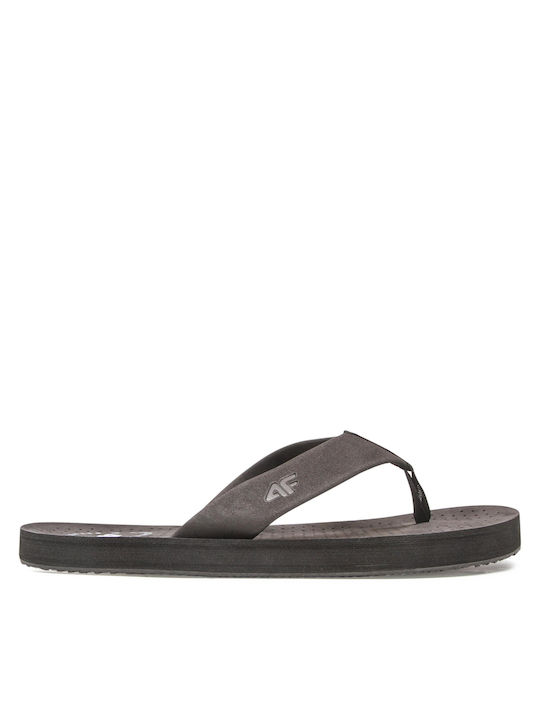 4F Herren-Flip-Flops Schwarz