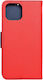 Fancy Book Synthetic Leather Red / Navy (Xiaomi Mi 11 Lite / 11 Lite 5G / 11 Lite 5G NE)