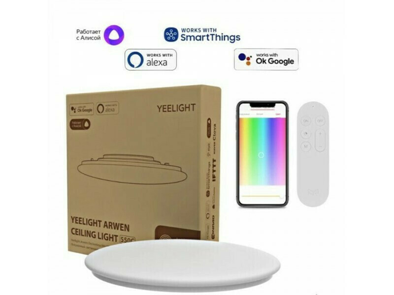 Yeelight Στρογγυλό Χωνευτό LED Panel με Φως Διαμέτρου 59.8εκ. YLXD031 ...