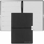 Hugo Boss Elegance Storyline Notebook A6 Ruled with Elastic Black