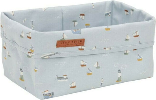 Little Dutch Бебешка кошница за козметика Sailors Bay Rectangle Светлосин 1бр