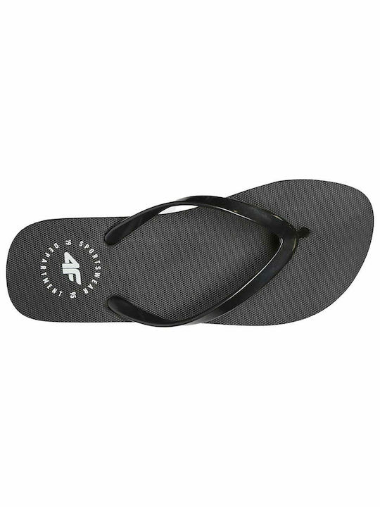 4F Frauen Flip Flops in Schwarz Farbe