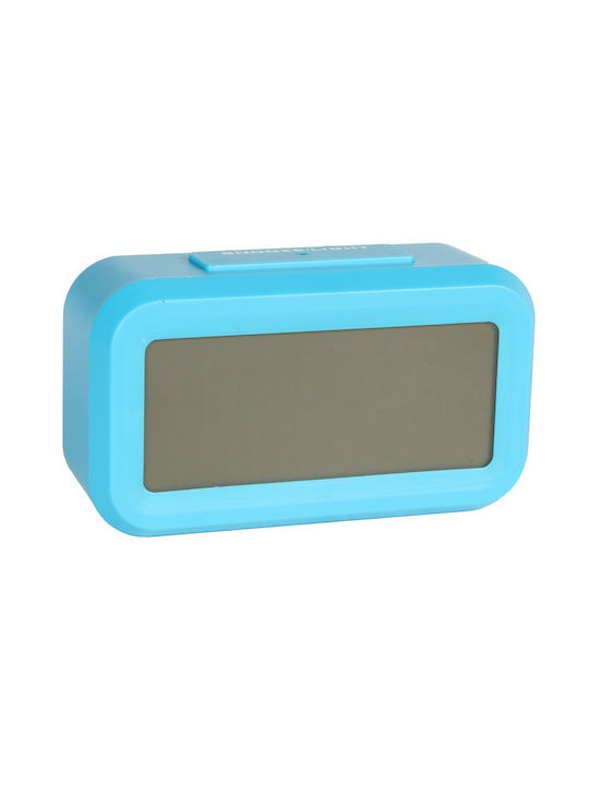 Keskor Tabletop Digital Clock with Alarm Blue 84400-1